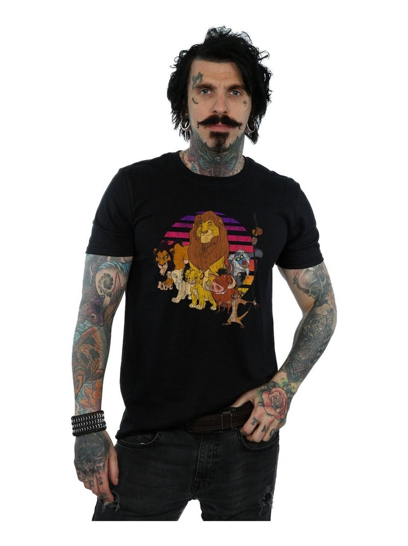 Disney - T-shirt THE LION KING PRIDE FAMILY Noir - Kiabi