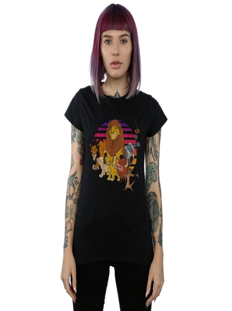 Disney - T-shirt THE LION KING PRIDE FAMILY Noir - Kiabi
