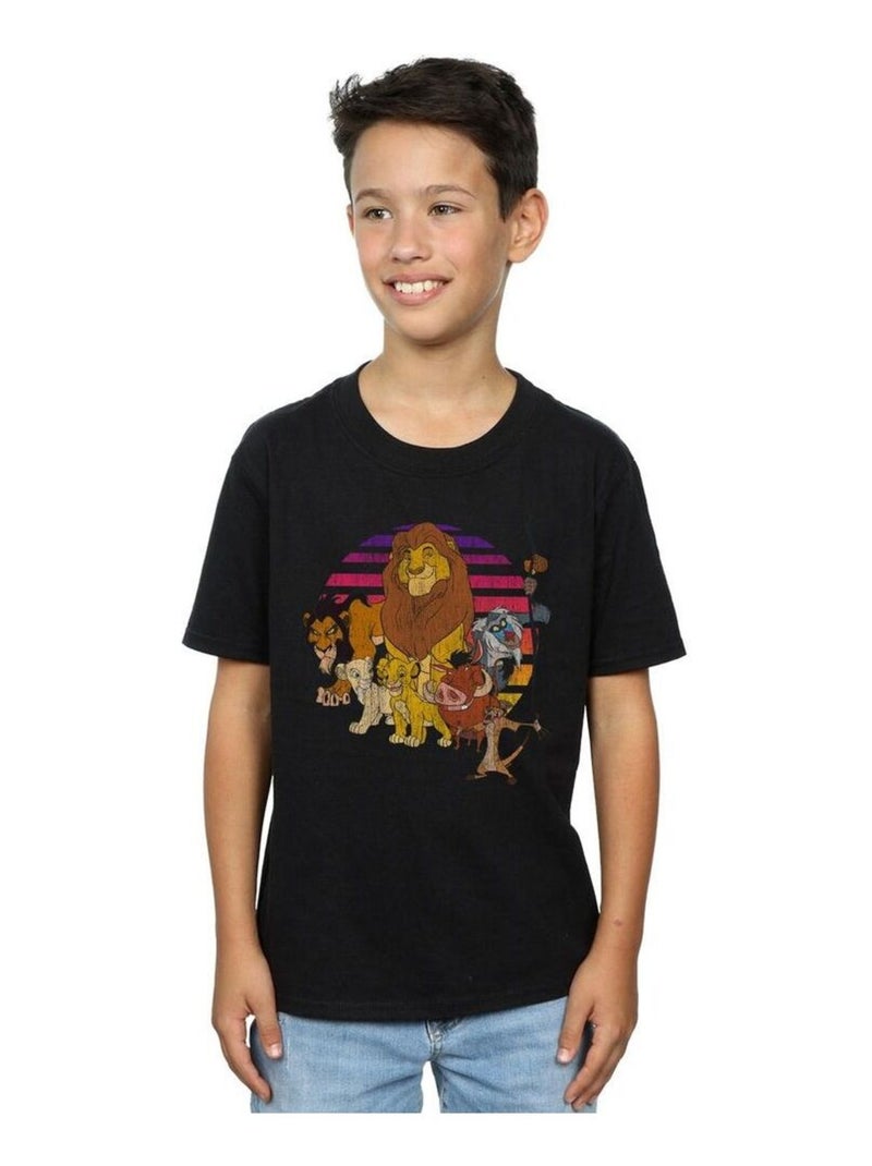 Disney - T-shirt THE LION KING PRIDE FAMILY Noir - Kiabi