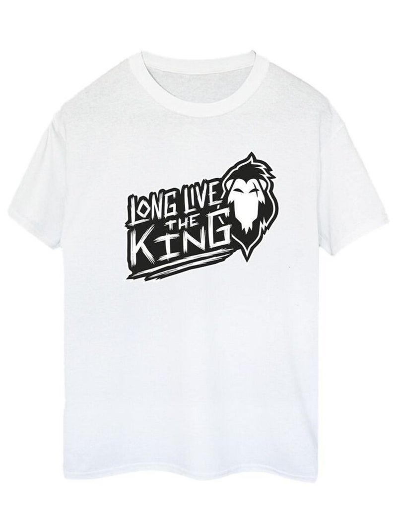 Disney - T-shirt THE LION KING THE KING Blanc - Kiabi