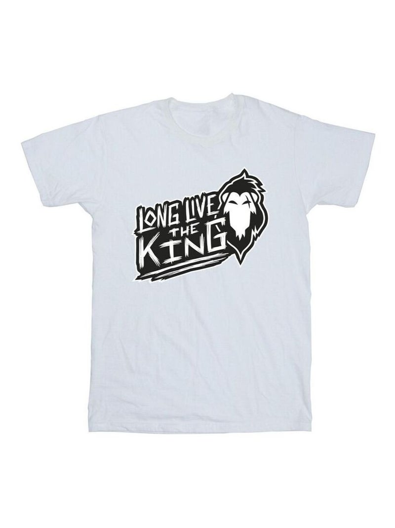 Disney - T-shirt THE LION KING THE KING Blanc - Kiabi