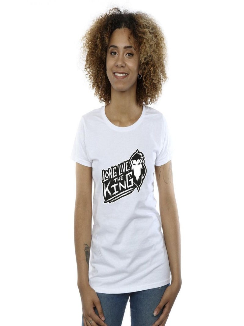 Disney - T-shirt THE LION KING THE KING Blanc - Kiabi