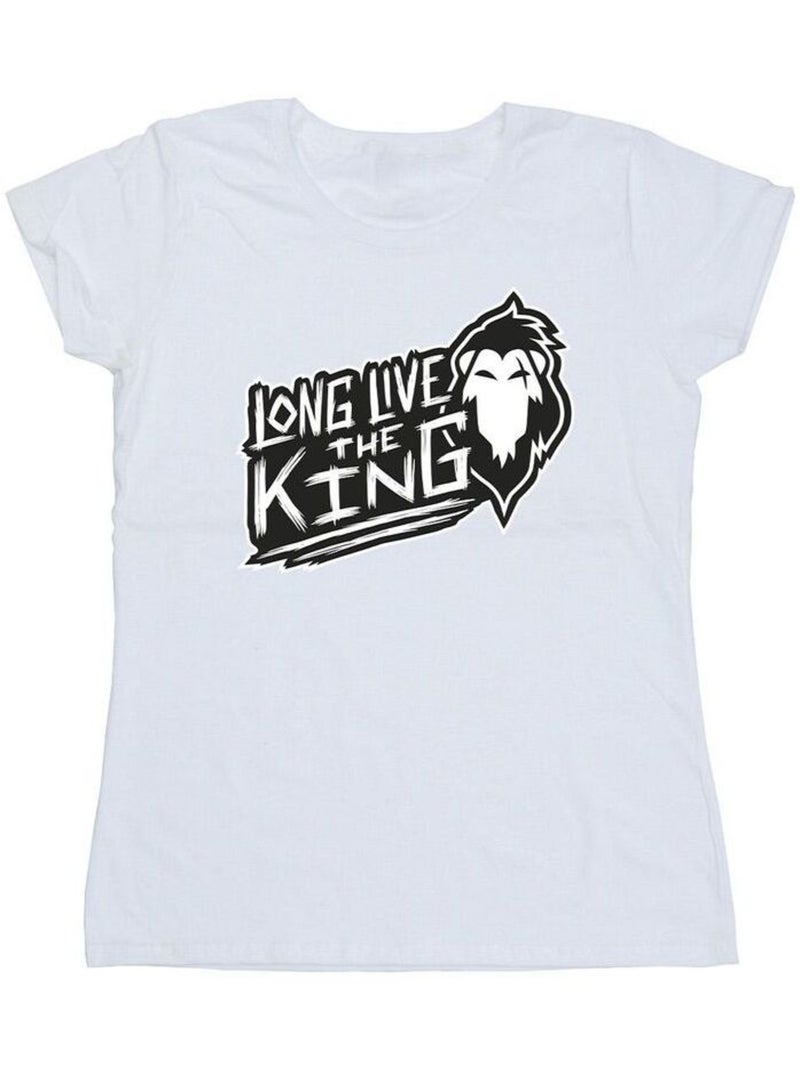 Disney - T-shirt THE LION KING THE KING Blanc - Kiabi