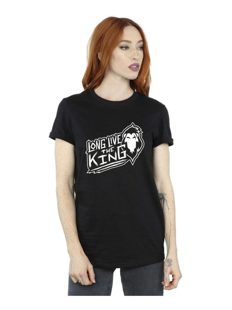 Disney - T-shirt THE LION KING THE KING Noir - Kiabi