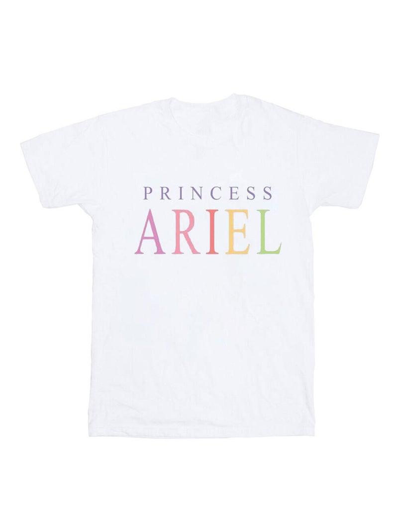 Disney - T-shirt THE LITTLE MERMAID ARIEL GRAPHIC Blanc - Kiabi