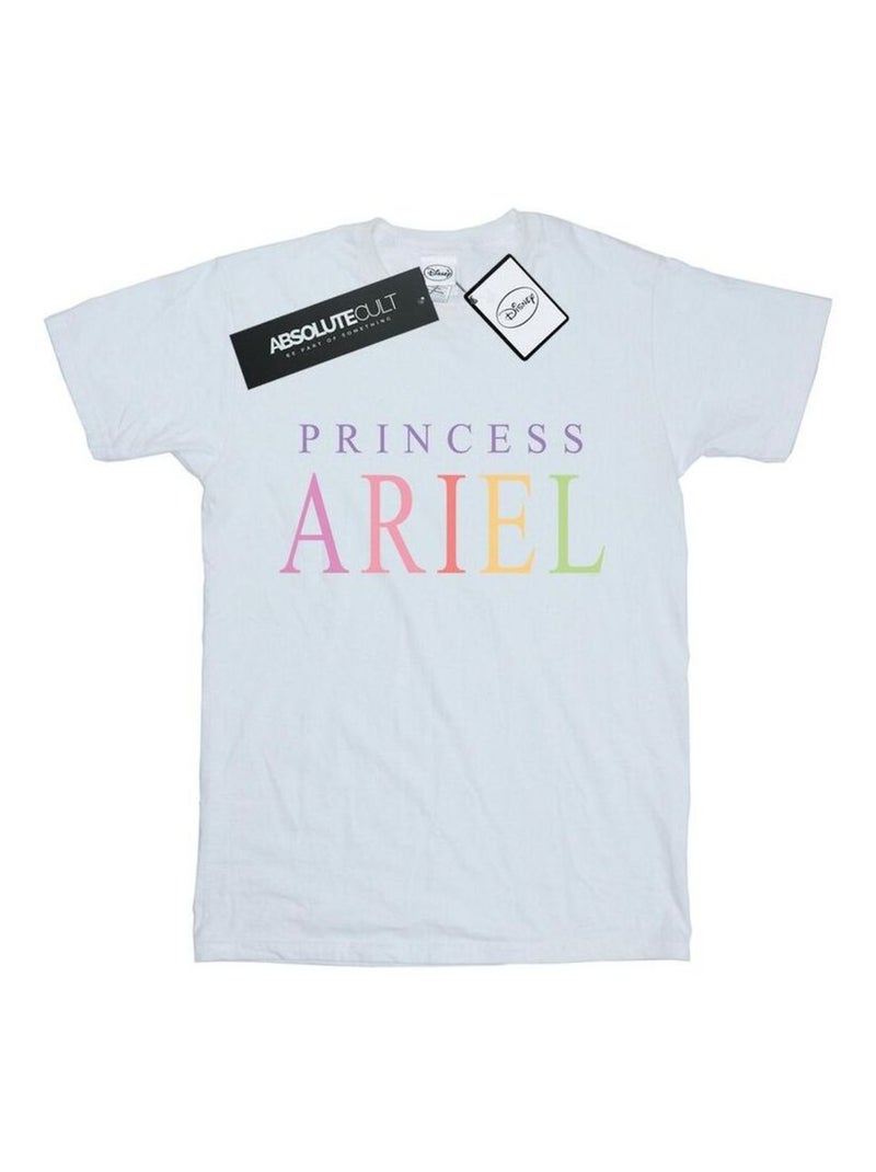 Disney - T-shirt THE LITTLE MERMAID ARIEL GRAPHIC Blanc - Kiabi