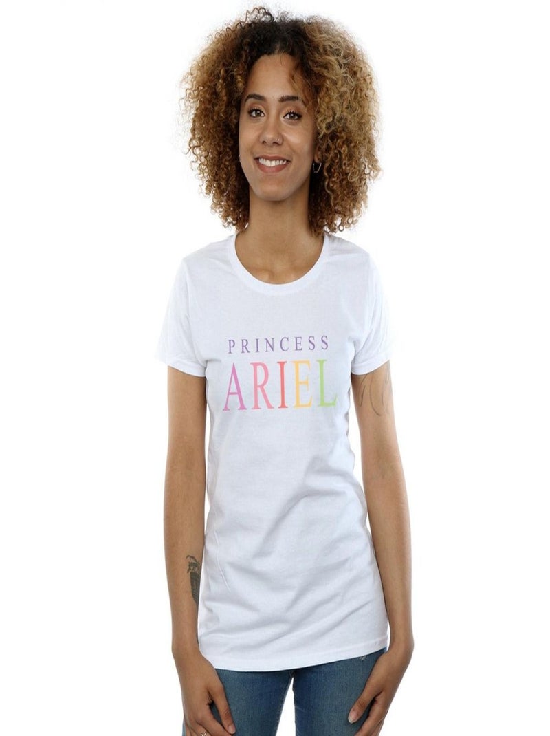 Disney - T-shirt THE LITTLE MERMAID ARIEL GRAPHIC Blanc - Kiabi