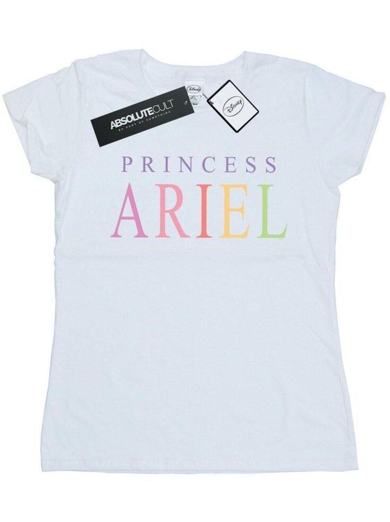 Disney - T-shirt THE LITTLE MERMAID ARIEL GRAPHIC Blanc - Kiabi