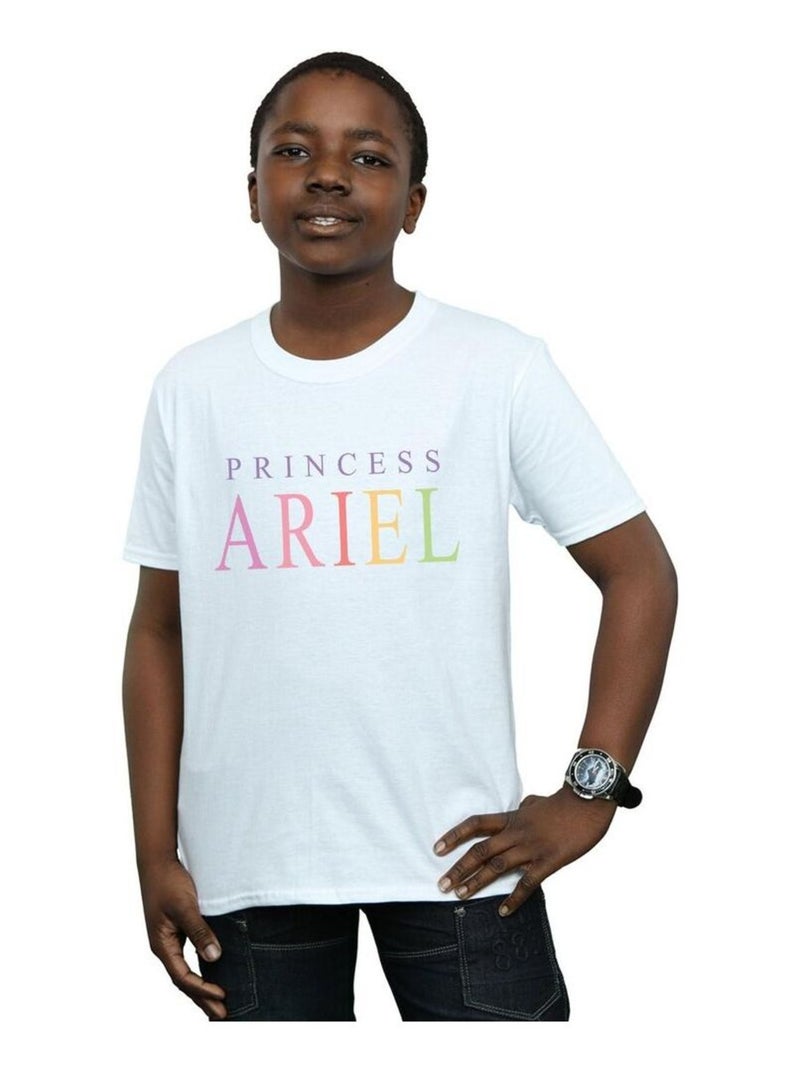 Disney - T-shirt THE LITTLE MERMAID ARIEL GRAPHIC Blanc - Kiabi