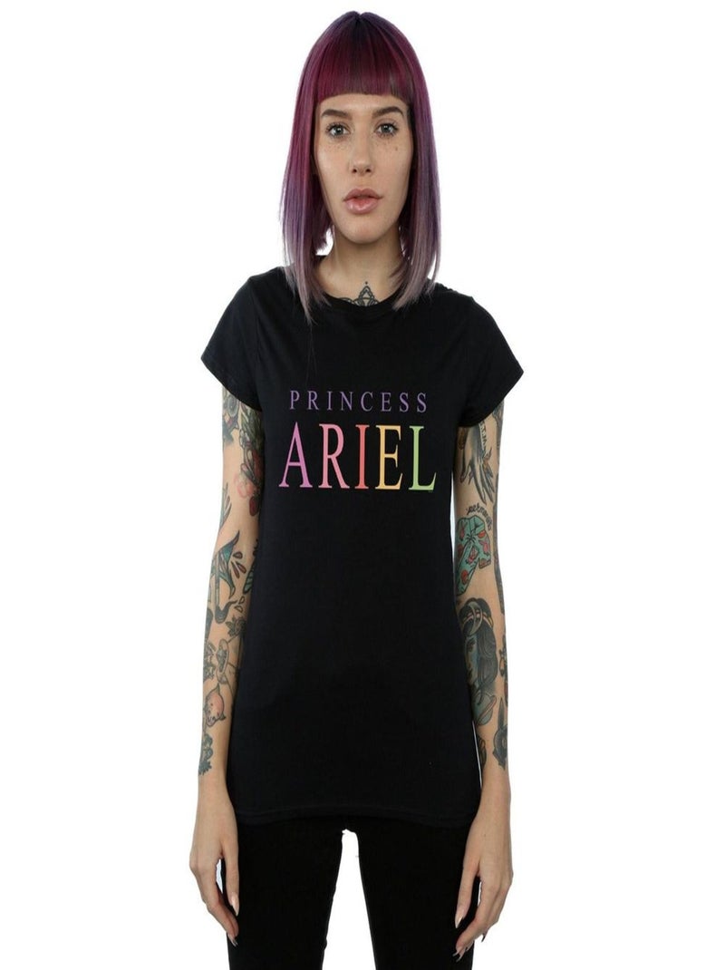 Disney - T-shirt THE LITTLE MERMAID ARIEL GRAPHIC Noir - Kiabi