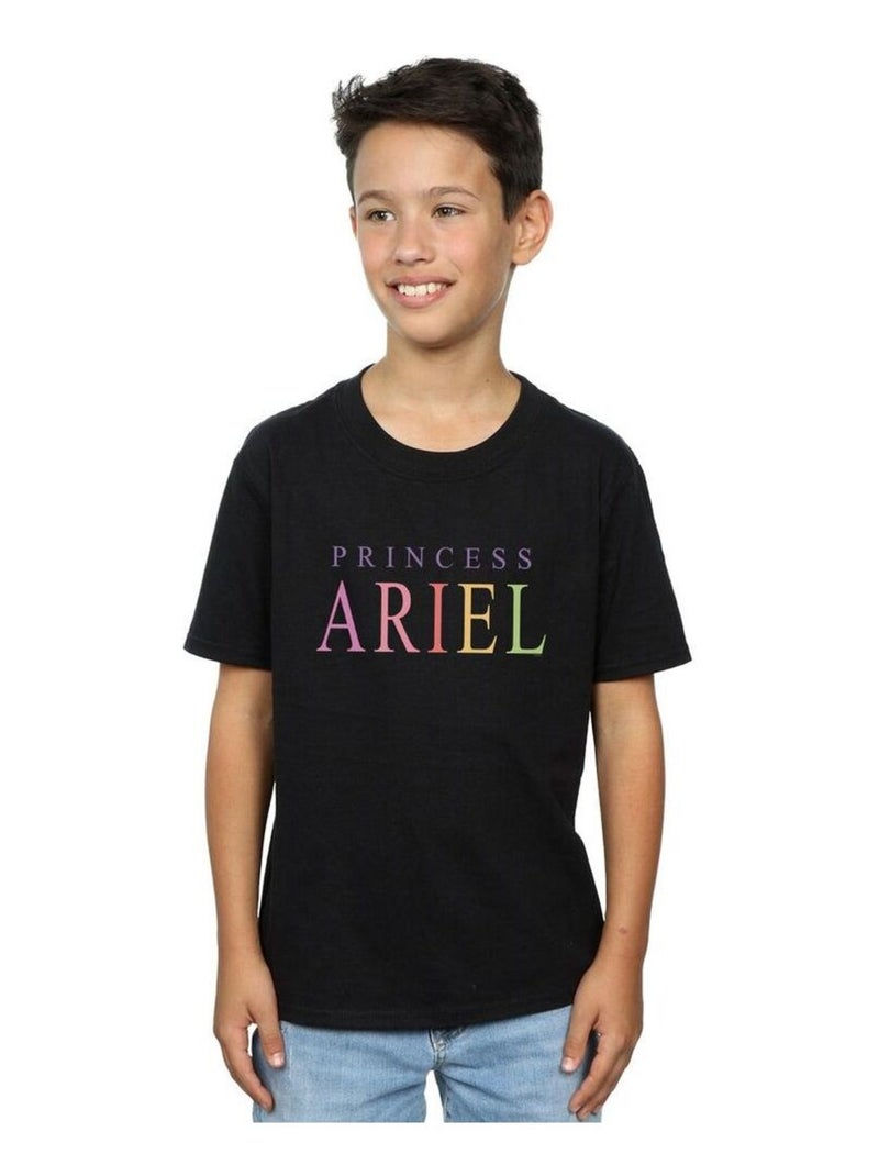 Disney - T-shirt THE LITTLE MERMAID ARIEL GRAPHIC Noir - Kiabi