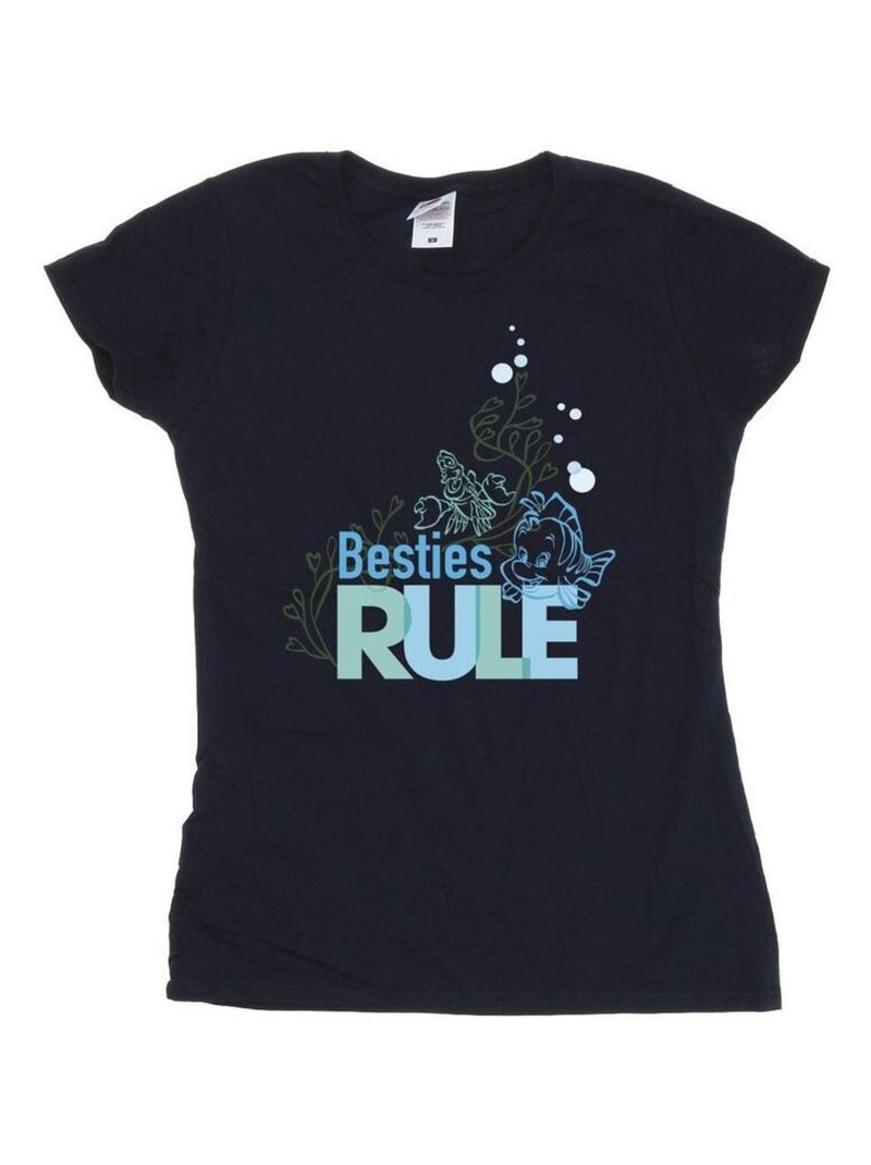 Disney - T-shirt THE LITTLE MERMAID BESTIES Bleu marine - Kiabi