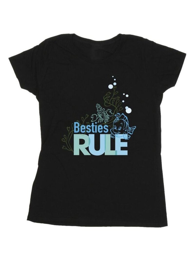 Disney - T-shirt THE LITTLE MERMAID BESTIES Noir - Kiabi