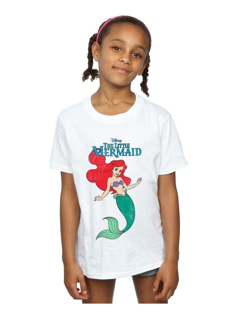 Disney - T-shirt THE LITTLE MERMAID Blanc - Kiabi