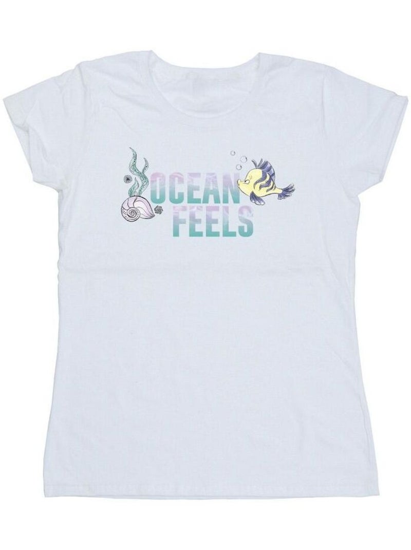 Disney - T-shirt THE LITTLE MERMAID Blanc - Kiabi