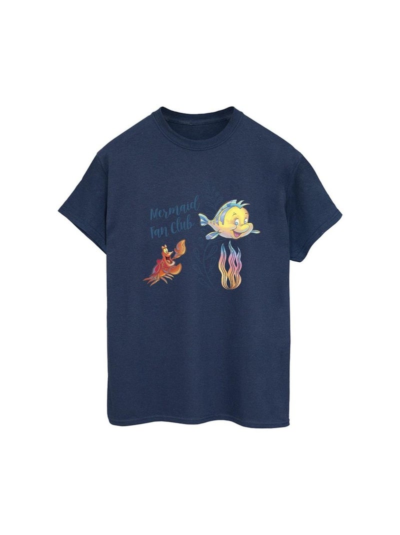 Disney - T-shirt THE LITTLE MERMAID CLUB Bleu marine - Kiabi
