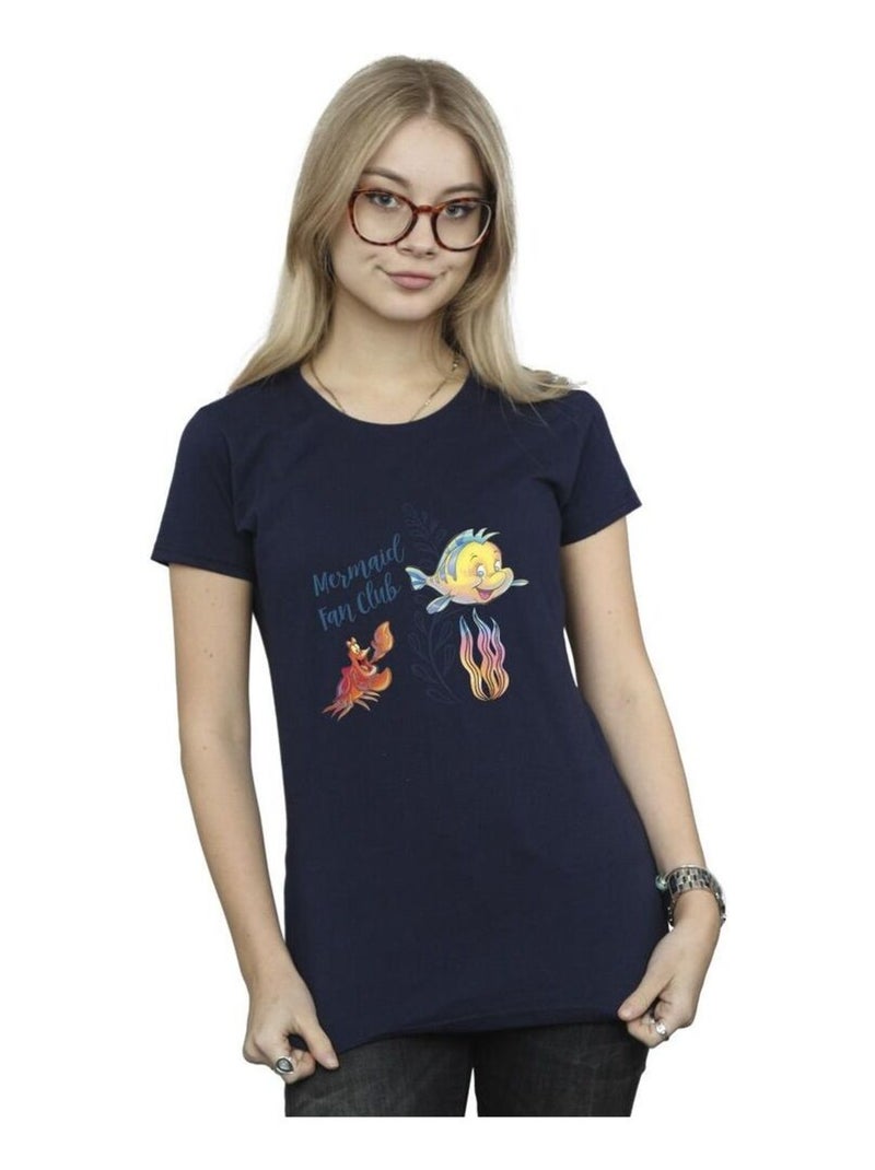 Disney - T-shirt THE LITTLE MERMAID CLUB Bleu marine - Kiabi