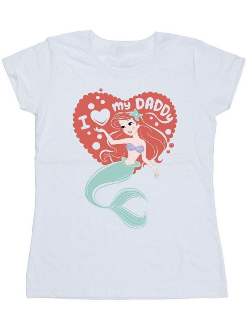 Disney - T-shirt THE LITTLE MERMAID DADDY Blanc - Kiabi