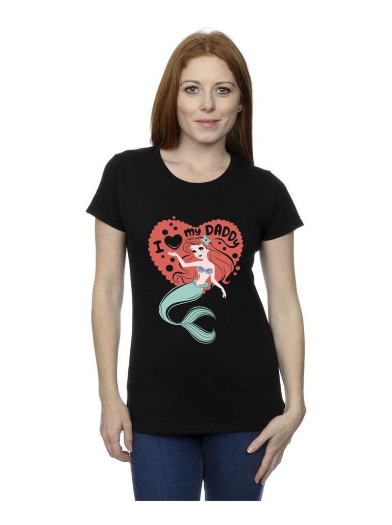 Disney - T-shirt THE LITTLE MERMAID DADDY Noir - Kiabi