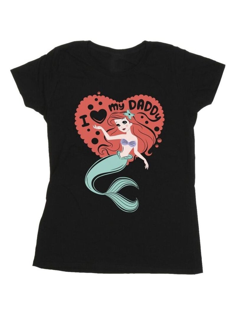 Disney - T-shirt THE LITTLE MERMAID DADDY Noir - Kiabi