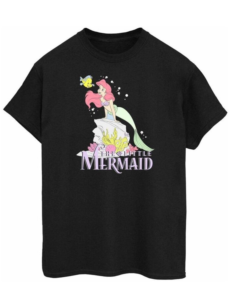 Disney - T-shirt THE LITTLE MERMAID FADED NOSTALGIA Noir - Kiabi