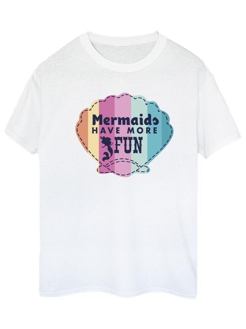Disney - T-shirt THE LITTLE MERMAID FUN Blanc - Kiabi