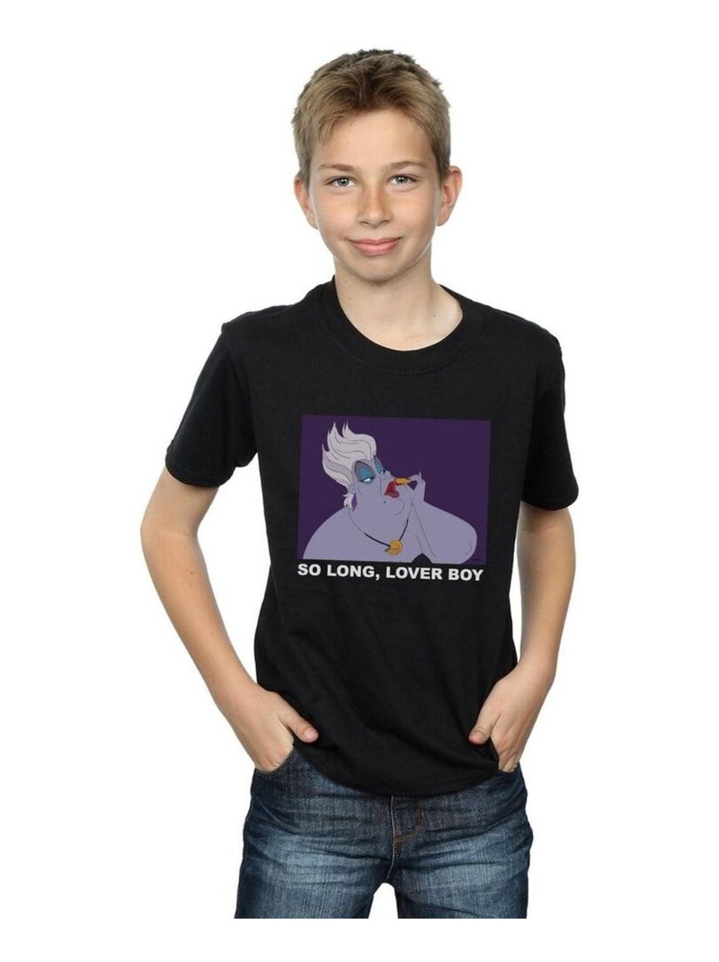 Disney - T-shirt THE LITTLE MERMAID LOVER BOY Noir - Kiabi