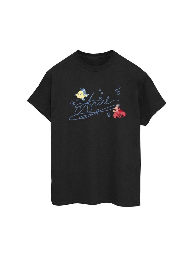 Disney - T-shirt THE LITTLE MERMAID Noir - Kiabi
