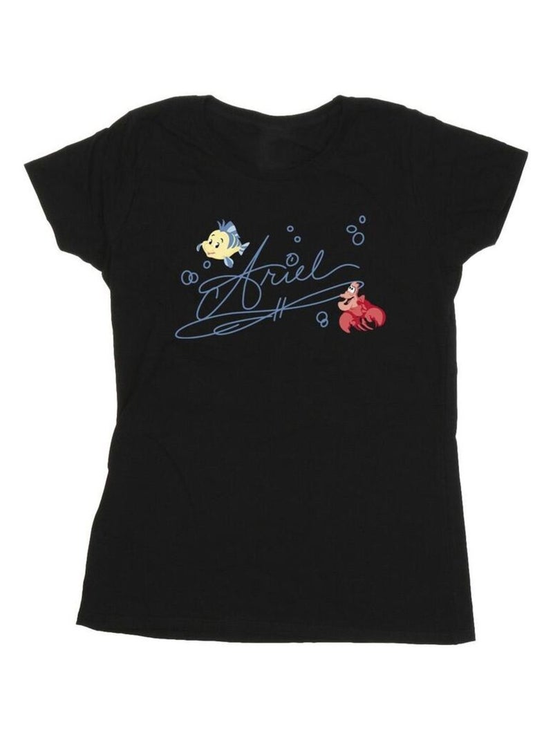 Disney - T-shirt THE LITTLE MERMAID Noir - Kiabi