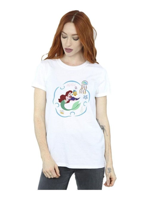 Disney - T-shirt THE LITTLE MERMAID READING A BOOK - Kiabi