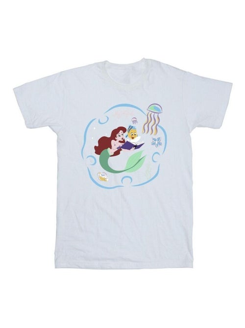 Disney - T-shirt THE LITTLE MERMAID READING A BOOK - Kiabi