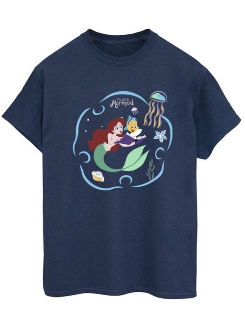 Disney - T-shirt THE LITTLE MERMAID READING A BOOK - Kiabi