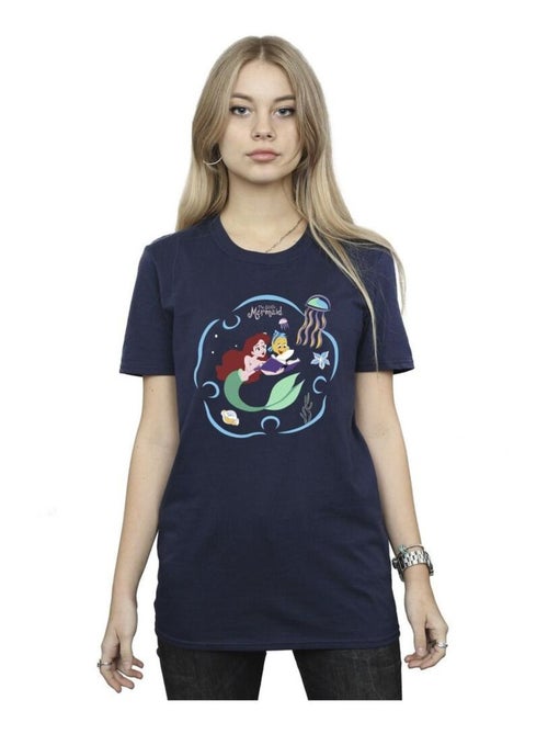 Disney - T-shirt THE LITTLE MERMAID READING A BOOK - Kiabi