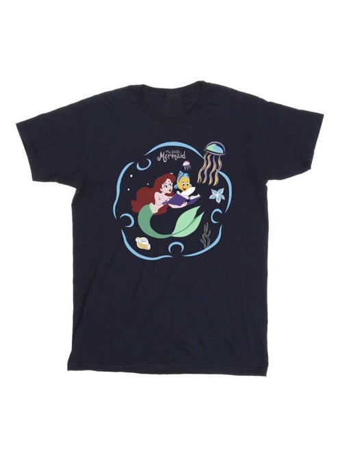 Disney - T-shirt THE LITTLE MERMAID READING A BOOK - Kiabi
