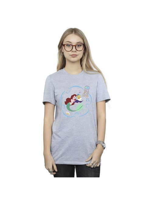 Disney - T-shirt THE LITTLE MERMAID READING A BOOK - Kiabi