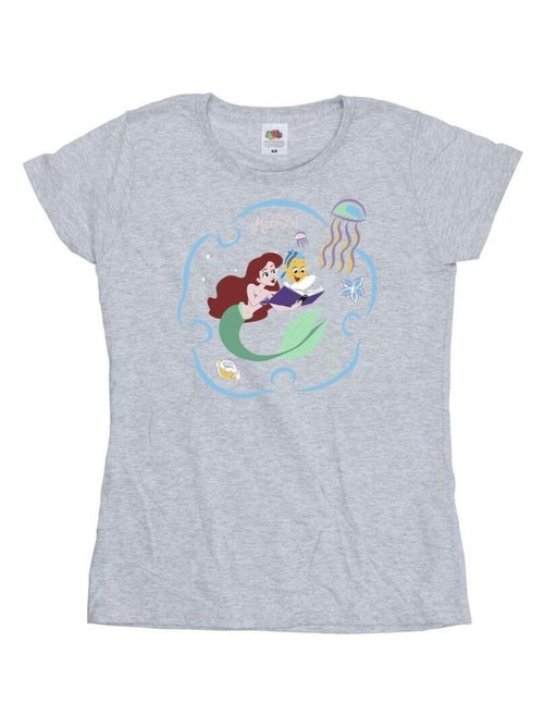 Disney - T-shirt THE LITTLE MERMAID READING A BOOK - Kiabi