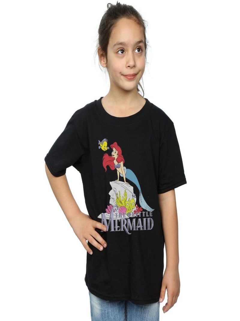 Disney - T-shirt THE LITTLE MERMAID SEA FRIEND Noir - Kiabi