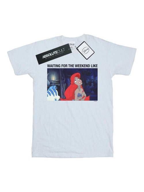Disney - T-shirt THE LITTLE MERMAID WAITING FOR THE WEEKEND - Kiabi Disney - T-shirt THE LITTLE MERMAID WAITING FOR THE WEEKEND - Kiabi