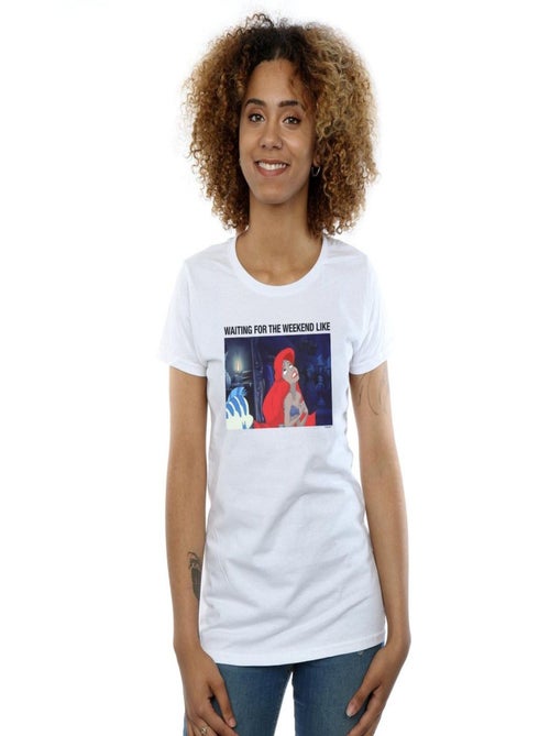 Disney - T-shirt THE LITTLE MERMAID WAITING FOR THE WEEKEND - Kiabi