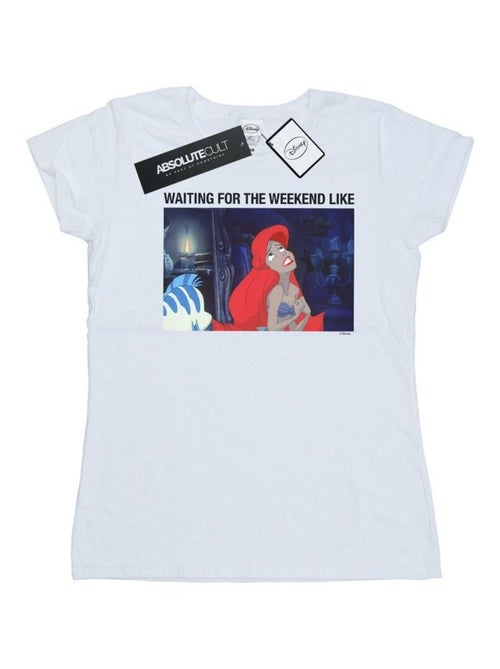 Disney - T-shirt THE LITTLE MERMAID WAITING FOR THE WEEKEND - Kiabi Disney - T-shirt THE LITTLE MERMAID WAITING FOR THE WEEKEND - Kiabi