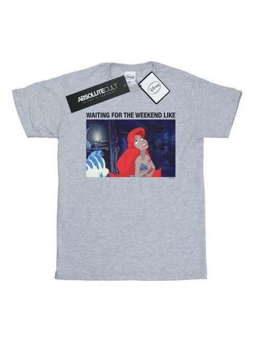 Disney - T-shirt THE LITTLE MERMAID WAITING FOR THE WEEKEND - Kiabi Disney - T-shirt THE LITTLE MERMAID WAITING FOR THE WEEKEND - Kiabi