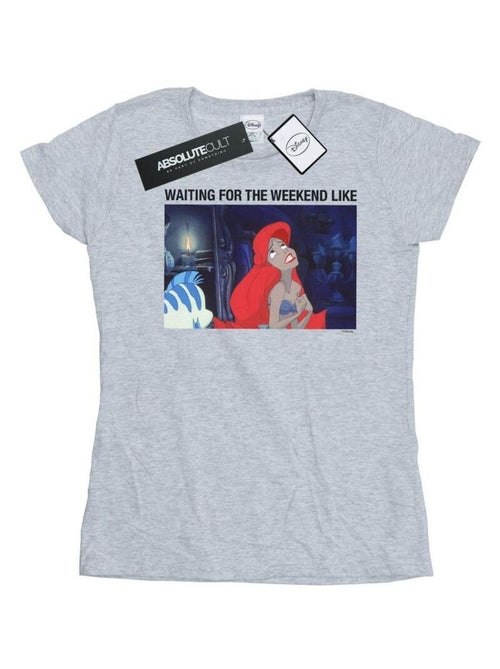 Disney - T-shirt THE LITTLE MERMAID WAITING FOR THE WEEKEND - Kiabi