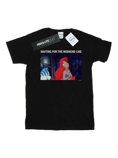 Disney - T-shirt THE LITTLE MERMAID WAITING FOR THE WEEKEND - Kiabi Disney - T-shirt THE LITTLE MERMAID WAITING FOR THE WEEKEND - Kiabi