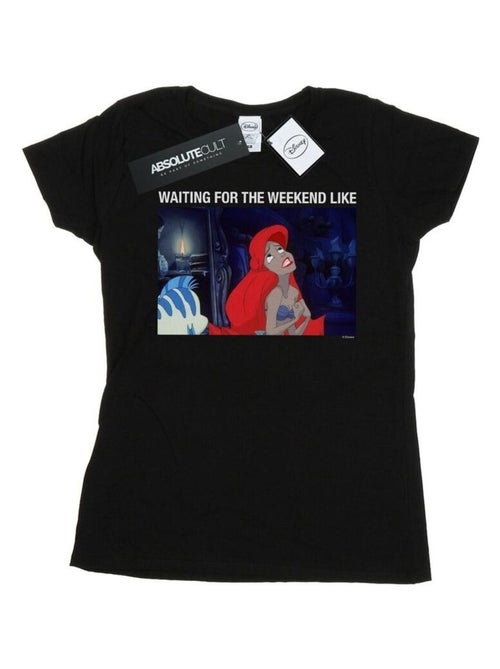 Disney - T-shirt THE LITTLE MERMAID WAITING FOR THE WEEKEND - Kiabi Disney - T-shirt THE LITTLE MERMAID WAITING FOR THE WEEKEND - Kiabi