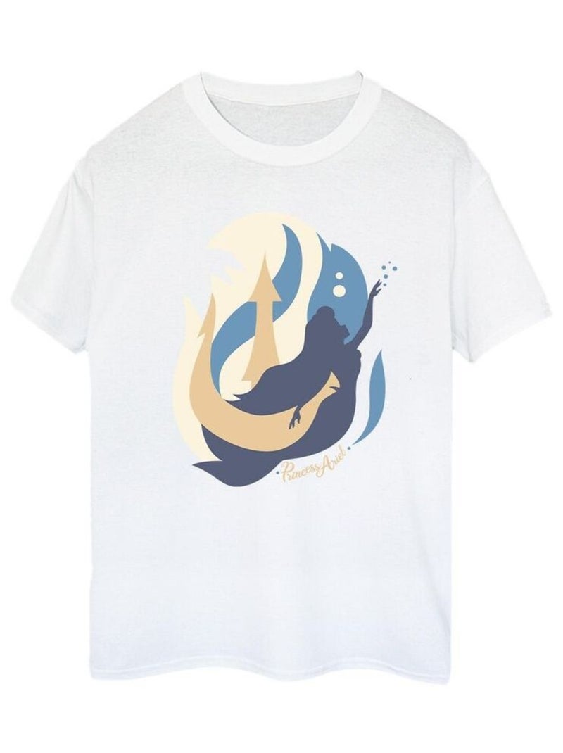 Disney - T-shirt THE LITTLE MERMAIDS Blanc - Kiabi