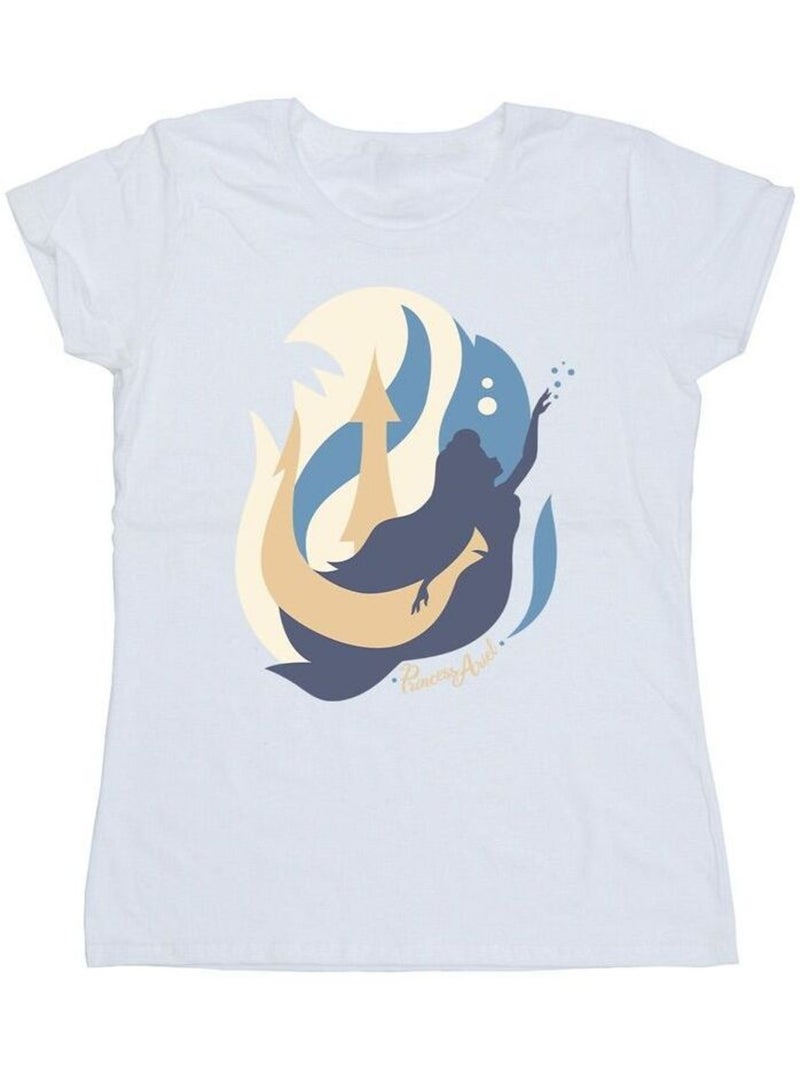 Disney - T-shirt THE LITTLE MERMAIDS Blanc - Kiabi