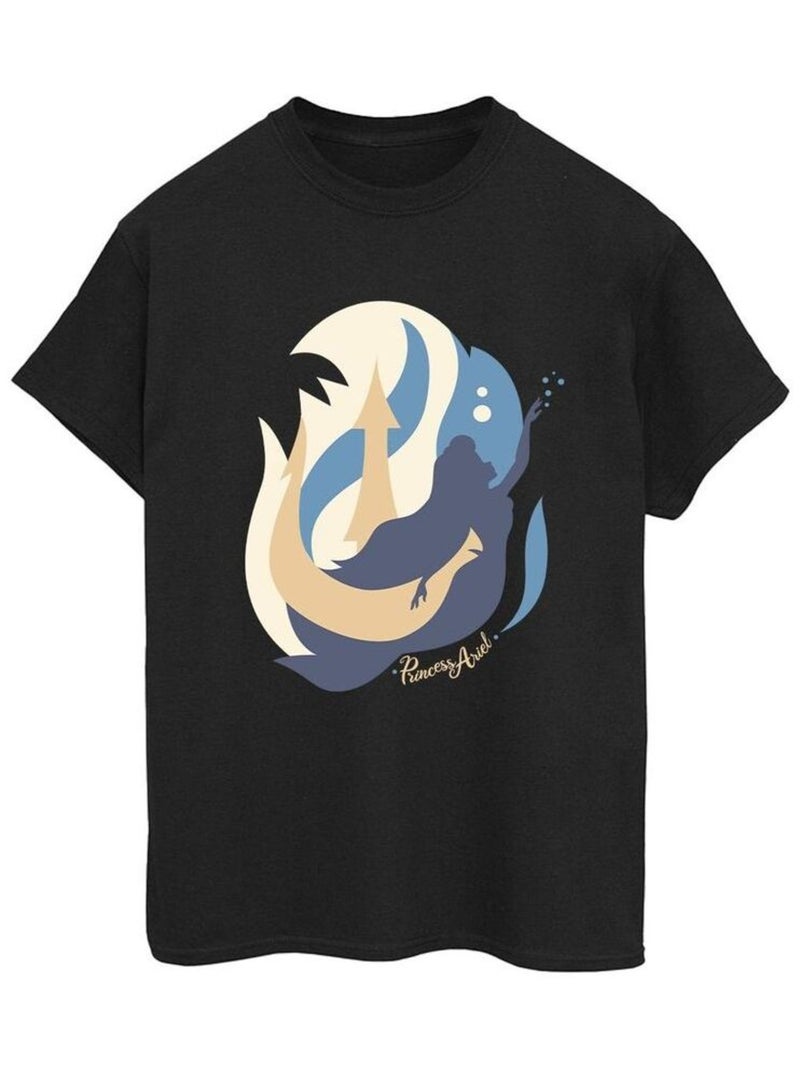 Disney - T-shirt THE LITTLE MERMAIDS Noir - Kiabi