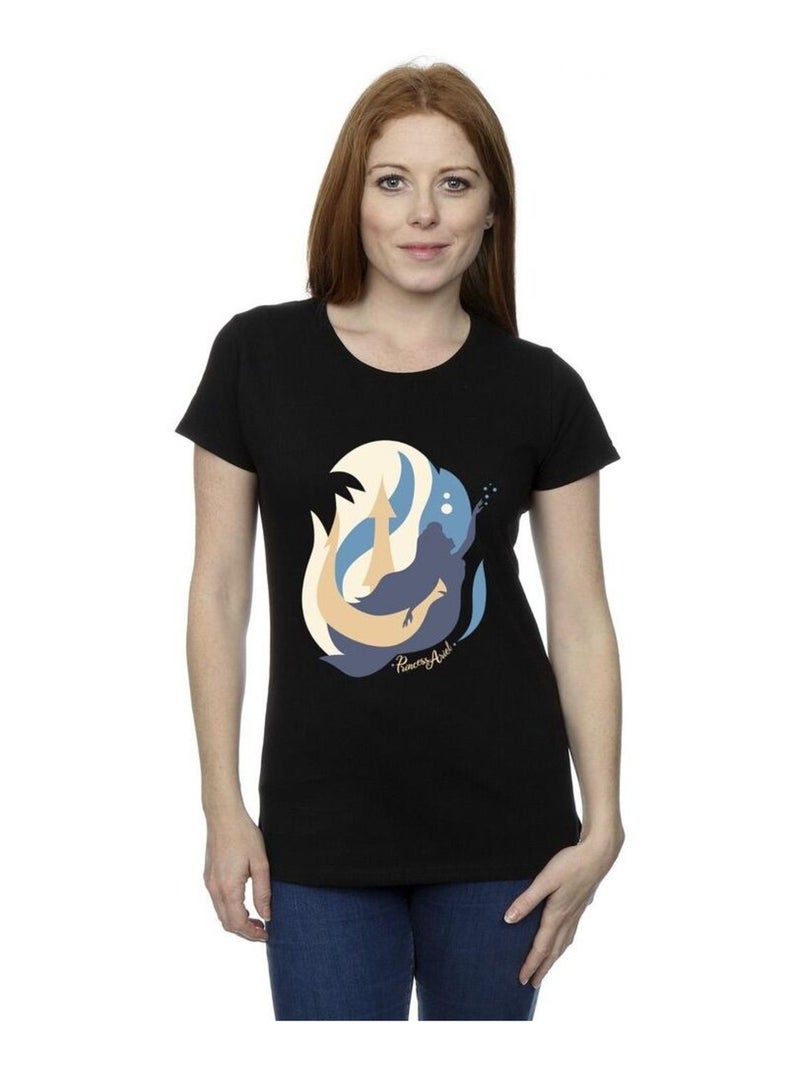 Disney - T-shirt THE LITTLE MERMAIDS Noir - Kiabi