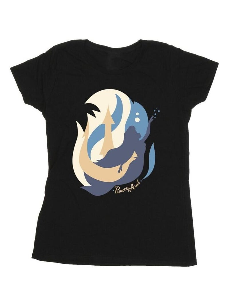 Disney - T-shirt THE LITTLE MERMAIDS Noir - Kiabi