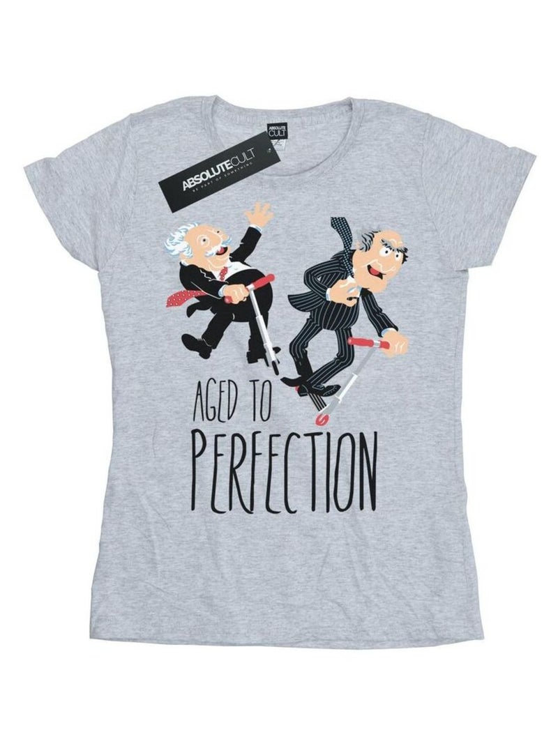 Disney - T-shirt THE MUPPETS AGED TO PERFECTION Gris chiné - Kiabi